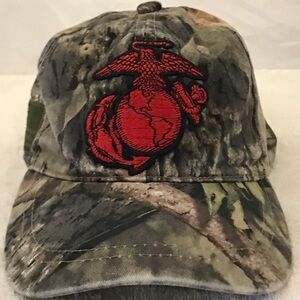 United States Marine Corp Seal on Camouflage Ball Cap